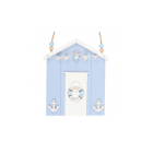 Blue Life Ring Beach Hut Hanging Decoration